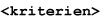 Kriterien